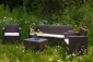 Диван пластиковый трехместный BiRattan Nebraska Sofa 3 полипропилен кофе Фото 3