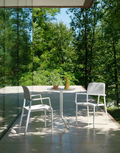 Стол пластиковый обеденный Nardi Step + Step Mini стеклопластик белый Фото 20