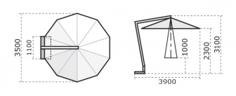 Зонт профессиональный Ø3.5 м-thumbs-Фото3