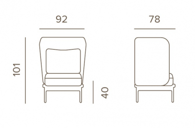 Кресло лаунж плетеное с подушками Grattoni Yolk алюминий, роуп, олефин белый, конопляный Фото 2