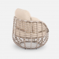 Кресло плетеное с подушками ReeHouse Lotus алюминий, искусственный ротанг, олефин ирбис, бежевый Фото 9