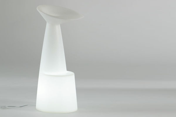 Табурет пластиковый барный светящийся Voila Lighting