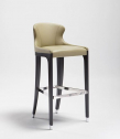 Стул барный с обивкой Potocco Miura бук, сталь, искусственная кожа Фото 6
