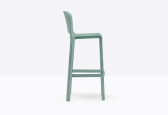 Стул барный пластиковый PEDRALI Dome стеклопластик светло-зеленый Фото 5