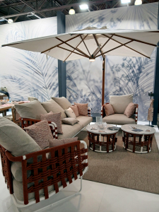 Кресло плетеное мягкое Rever Nido сталь, роуп, ткань Фото 14