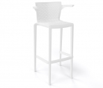 Кресло пластиковое барное Gaber Spyker Stool B технополимер белый Фото 1