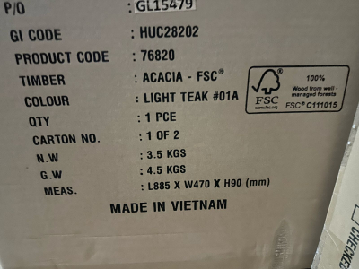 Столик каменный кофейный Tagliamento Talara акация, искусственный камень Terrazzo бежевый, белый Фото 14