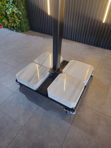 Зонт профессиональный 3х3 м THEUMBRELA SEMSIYE EVI Banana Plus Premier алюминий, акрил черный, минеральный Фото 14