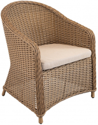 Кресло плетеное с подушкой-thumbs-Фото1