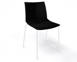 Стул пластиковый Gaber Kanvas NA металл, технополимер черный Фото 1