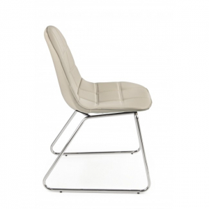 Стул на металлокаркасе мягкий Garden Relax Jolly хром, искусственная кожа бежевый Фото 10