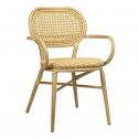Кресло плетеное OUTDOOR-YA Jaya алюминий, искусственный ротанг дерево, бежевый Фото 3