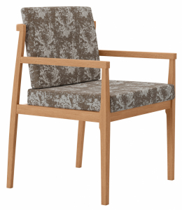 Комплект деревянной обеденной мебели Rever Vulcano Ponza ироко, полипропилен, искусственная кожа натуральный, ADORN007, 10196 Фото 7