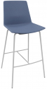 Стул барный с обивкой Quadrifoglio Clue сталь, ткань Фото 1