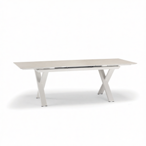 Стол металлический раздвижной Grattoni Salina алюминий бежевый Фото 5