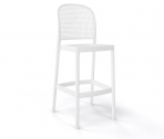 Стул пластиковый барный Gaber Panama металл, технополимер белый Фото 1