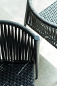 Стул металлический плетеный Unopiu Luce алюминий, роуп графит, темно-серый Фото 10