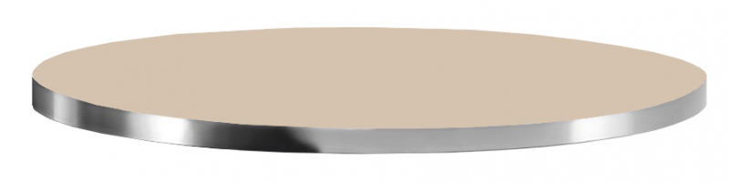 Столешница круглая Laminate Chromed Edge