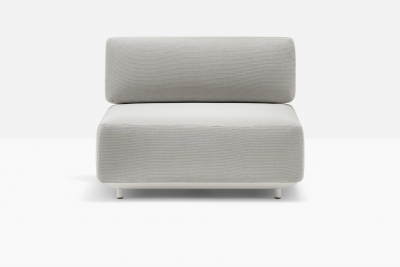 Модуль центральный PEDRALI Arki-Sofa сталь, алюминий, ткань белый, серый Фото 4