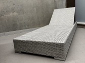 Шезлонг-лежак плетеный с матрасом ReeHouse Mantera оцинкованная сталь, искусственный ротанг, акрил белый люкс, светло-бежевый Фото 22