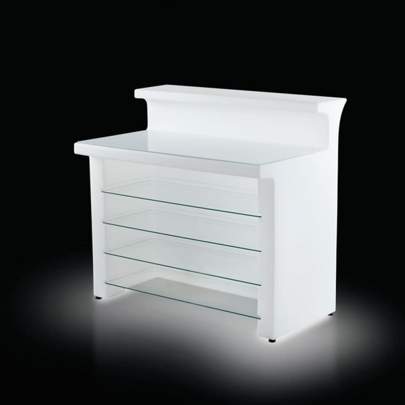 Столешница стеклянная для барной стойки Break Line Desk