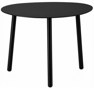 Столик металлический кофейный Grattoni Island алюминий черный Фото 1