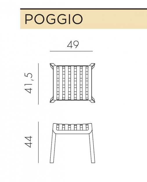Комплект пластиковой мебели Folio Poggio