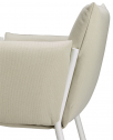 Кресло металлическое c подушками Scab Design Brezza сталь, полипропилен лен, слоновая кость Фото 11
