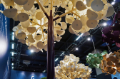 Светильник дизайнерский напольный Green Furniture Leaf Lamp Tree M шведская береза, металл, шерстяной войлок Фото 19