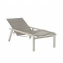 Шезлонг металлический с обивкой Royal Botania Alura алюминий, батилин Фото 10