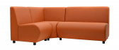 Диван модульный угловой Профдиван Клауд дерево, кожа коричневый Фото 4