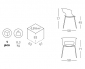 Кресло с обивкой Scab Design Miss B Pop coated steel frame сталь, поликарбонат, ткань антрацит, морская волна Фото 2