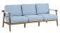 Диван деревянный трехместный Tagliamento Apoyo акация, роуп, олефин грецкий орех, голубой Фото 16
