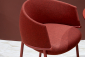 Кресло металлическое c обивкой Scab Design Koala сталь, технополимер, шерсть красный Фото 8