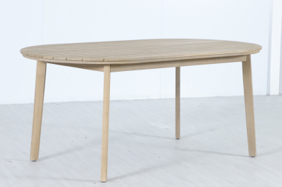 Стол деревянный обеденный Tagliamento Madrague акация светлый тик Фото 5