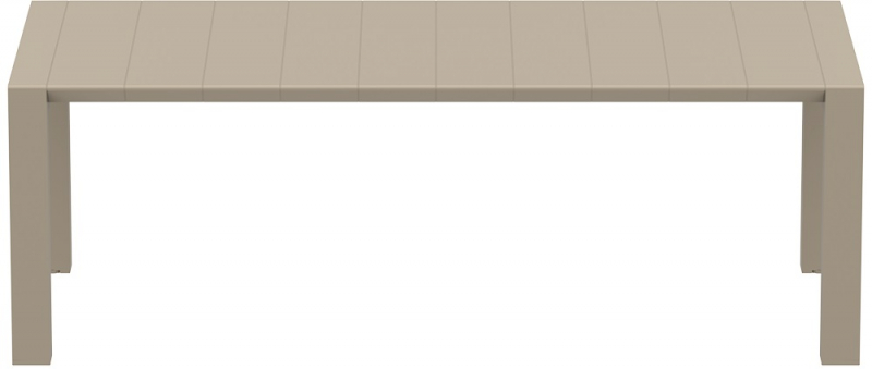Стол пластиковый раздвижной Vegas Table Medium, бежевый, 1800-2200х1000х750 мм