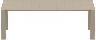 Стол пластиковый раздвижной Vegas Table Medium, бежевый, 1800-2200х1000х750 мм