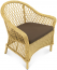 Кресло плетеное с подушкой Nova