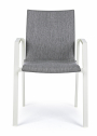 Кресло металлическое с обивкой Garden Relax Odeon алюминий, текстилен, олефин белый, серый Фото 3
