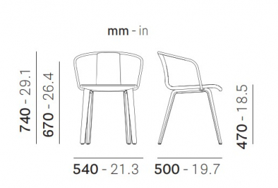 Кресло деревянное с обивкой PEDRALI Jamaica ясень, сталь, ткань черный ясень, черный, темно-синий Фото 2