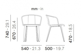Кресло деревянное с обивкой-thumbs-Фото3