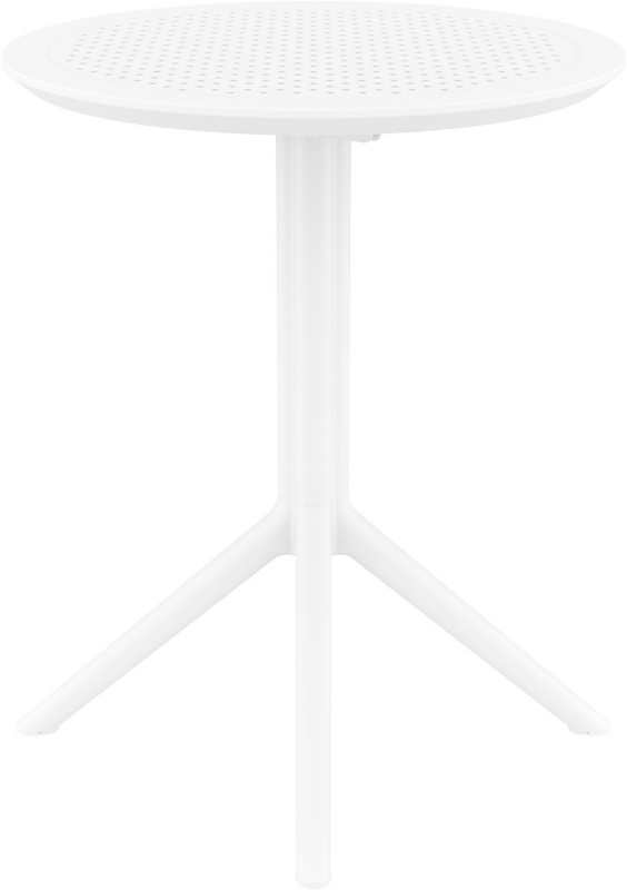 Стол пластиковый складной Sky Folding Table 60, белый, 600х740 мм