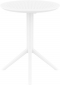 Стол пластиковый складной Siesta Contract Sky Folding Table 60 сталь, пластик белый Фото 11