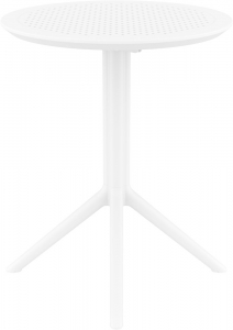 Стол пластиковый складной Siesta Contract Sky Folding Table 60 сталь, пластик белый Фото 11