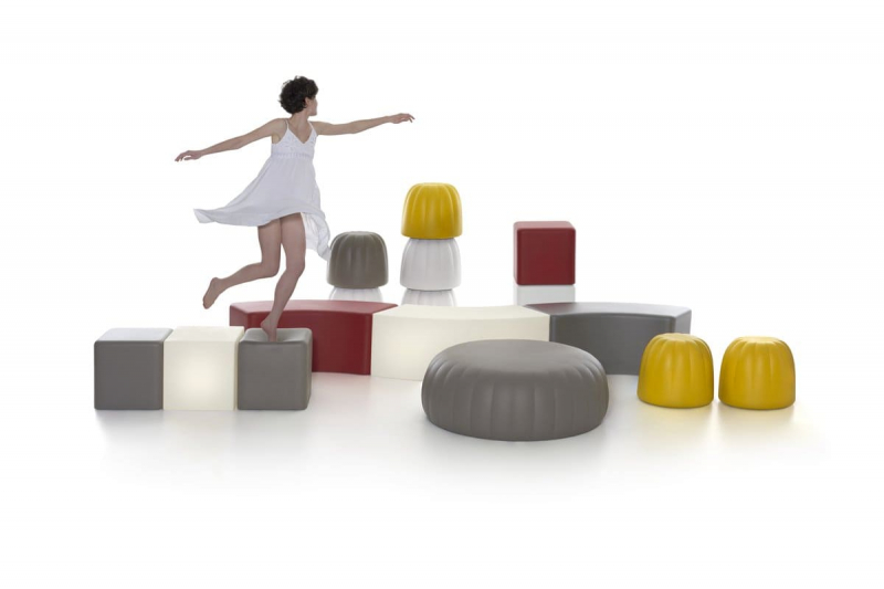 Пуф пластиковый мягкий Gelee Pouf Standard