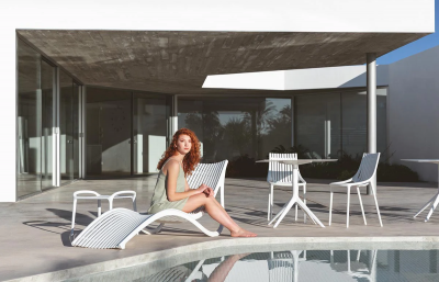 Лежак пластиковый Vondom Ibiza Basic полипропилен, стекловолокно белый Фото 25