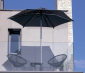 Зонт профессиональный Ø2.5 м Scolaro Lido Titanium алюминий, акрил титан, антрацит Фото 7