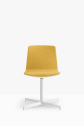 Стул офисный вращающийся PEDRALI Noa сталь, алюминий, поликарбонат, ткань белый, желтый Фото 4
