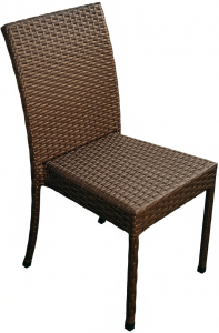 Стул плетеный ReeHouse Dove оцинкованная сталь, искусственный ротанг коричневый люкс Фото 1