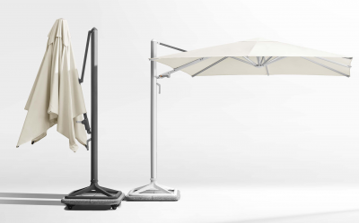 Зонт профессиональный 3х3 м Higold Levia алюминий, акрил тик, тортора Фото 15